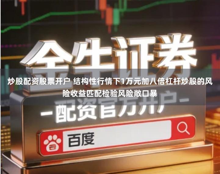 炒股配资股票开户 结构性行情下1万元加八倍杠杆炒股的风险收益匹配检验风险敞口暴